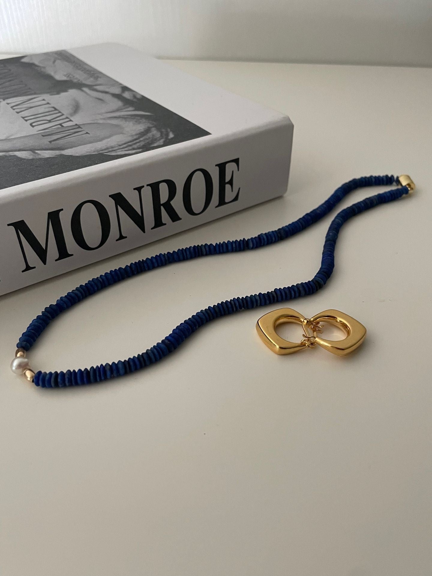 ✨ Lapis Lazuli Beaded 14K Gold Filled Necklace ✨