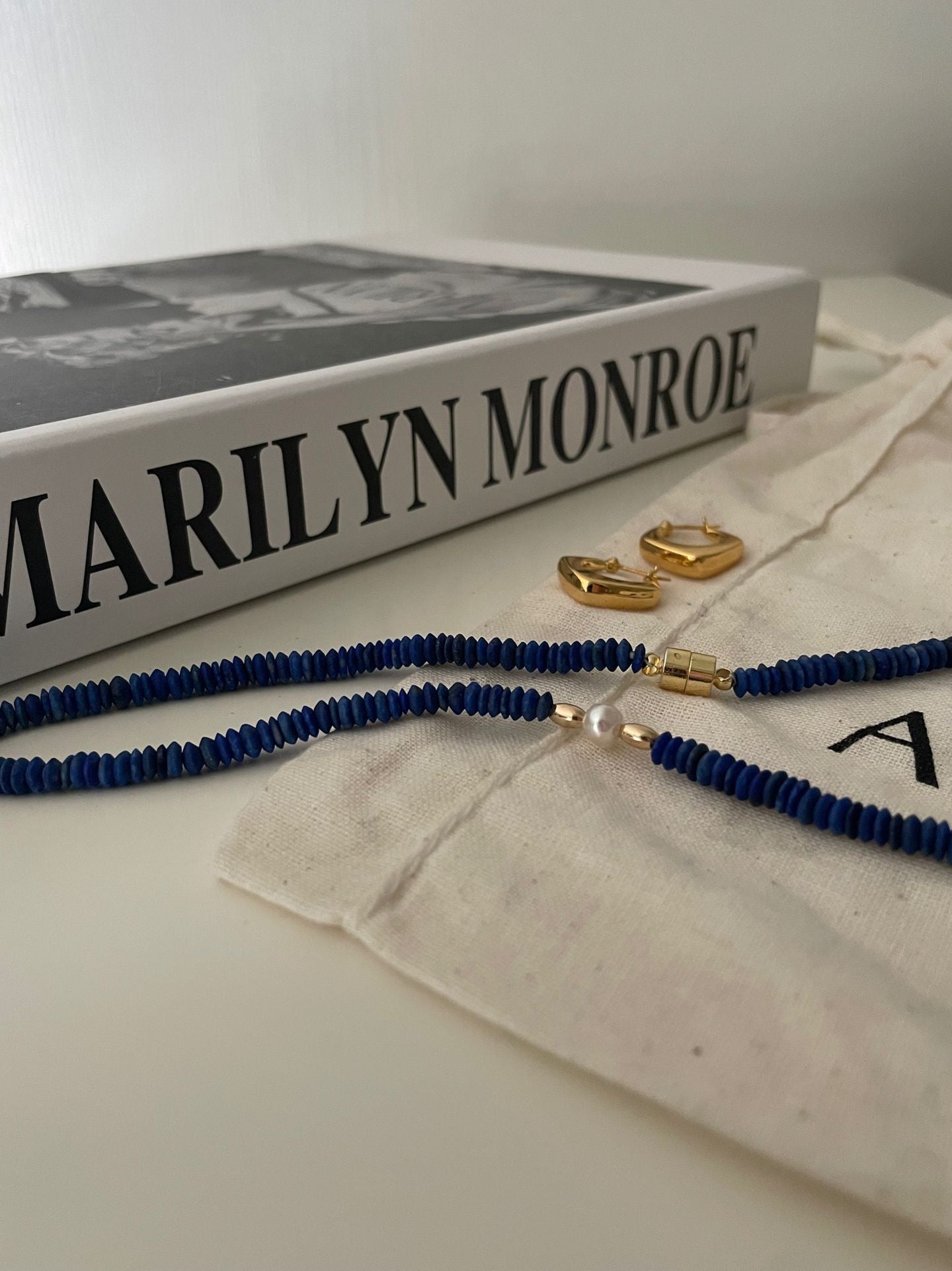 ✨ Lapis Lazuli Beaded 14K Gold Filled Necklace ✨