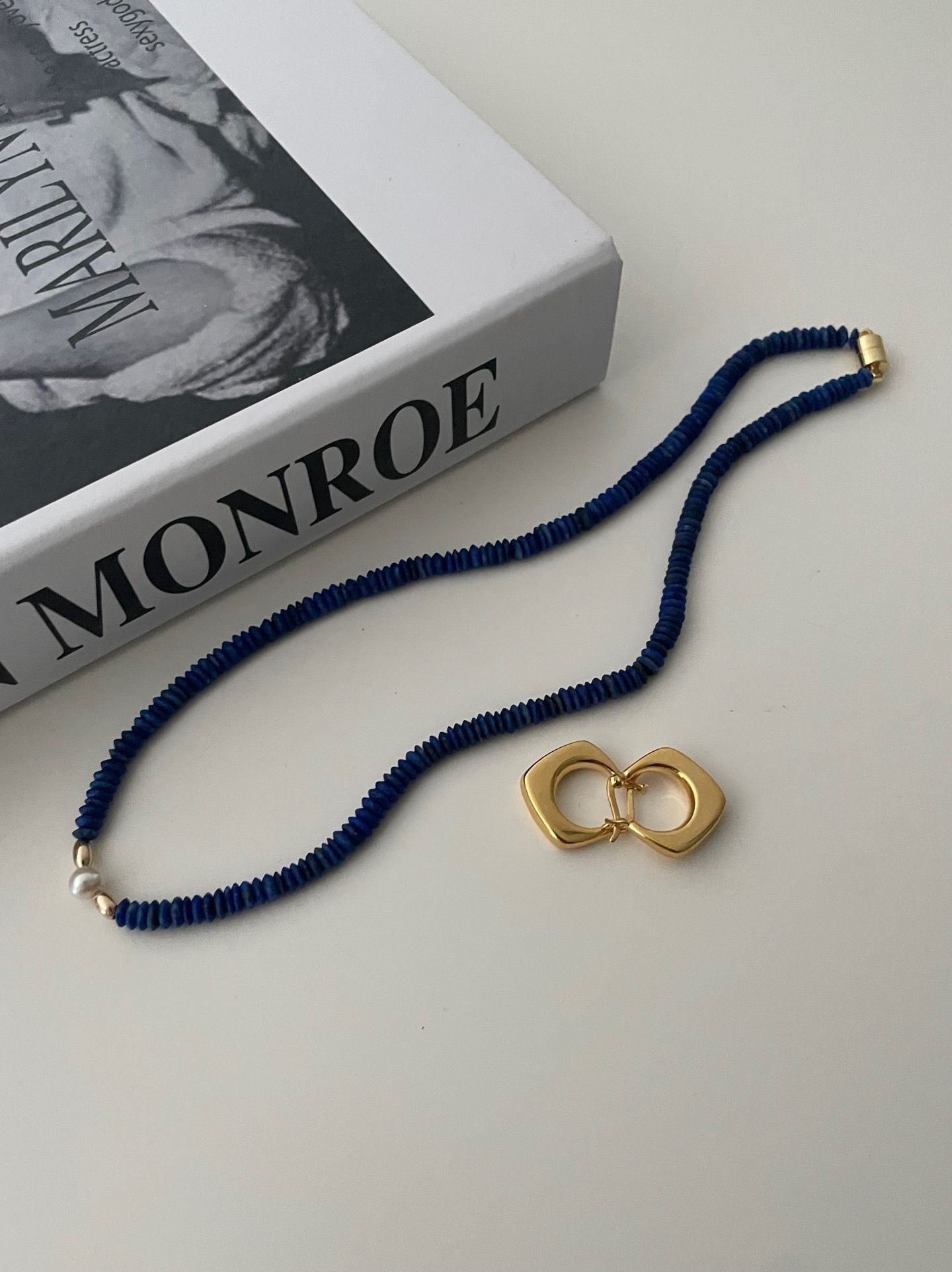 ✨ Lapis Lazuli Beaded 14K Gold Filled Necklace ✨