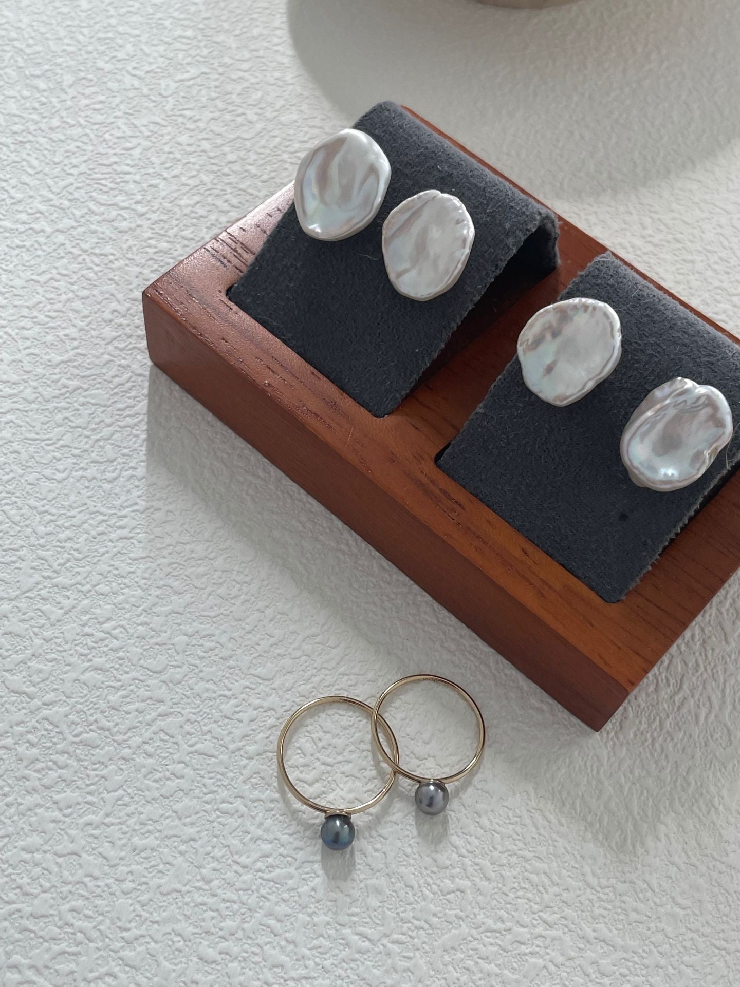 ✨ Baroque Petal Pearl Sterling Silver Stud Earrings ✨