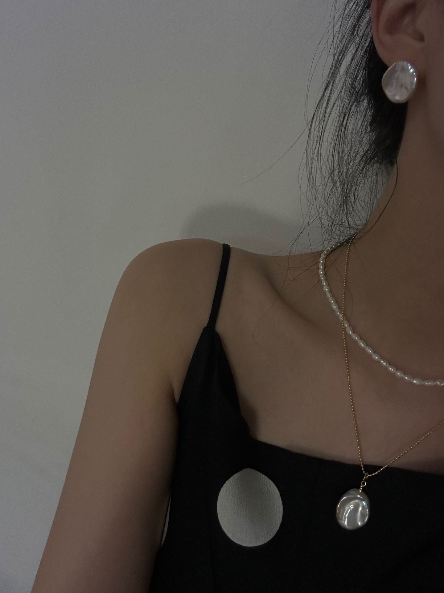 ✨ Baroque Petal Pearl Sterling Silver Stud Earrings ✨