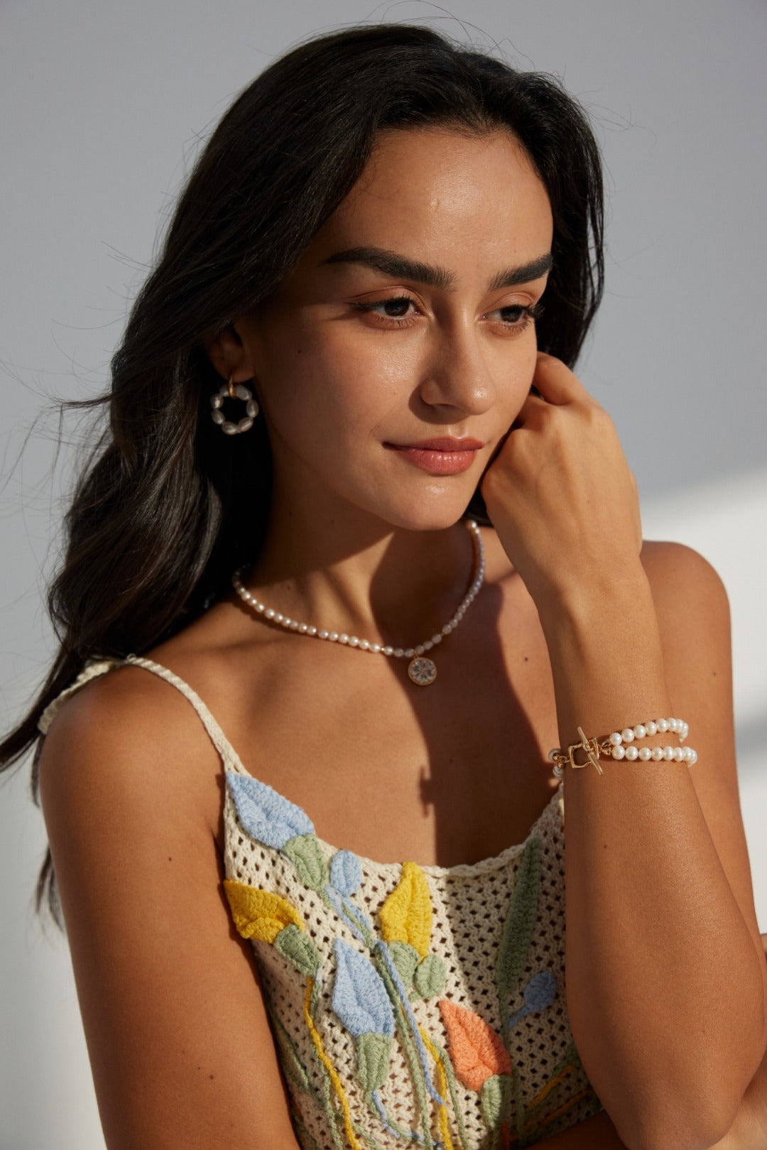 S925 Silver Natural Pearl Bracelet | Minimalist Vintage Gold | Signature Clasp